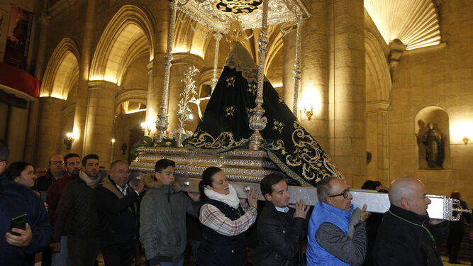 La Patrona de Almería llegó al Santuario a las 7 de la tarde.